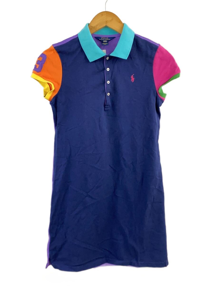 【中古】POLO RALPH LAUREN◆ポニーシャツワンピース/4/コットン/NVY/チェック/ネイビー//【レディースウェア】｜2ｎｄ STREET 店