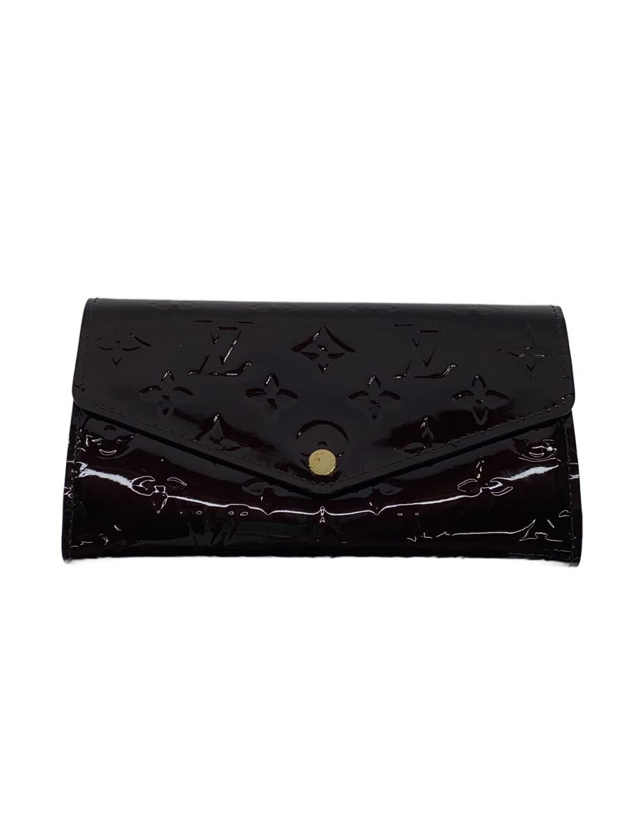 【中古】LOUIS VUITTON◆ポルト・フォイユ・サラ_モノグラム・ヴェルニ/エナメル/BRD/レディース【服飾雑貨他】