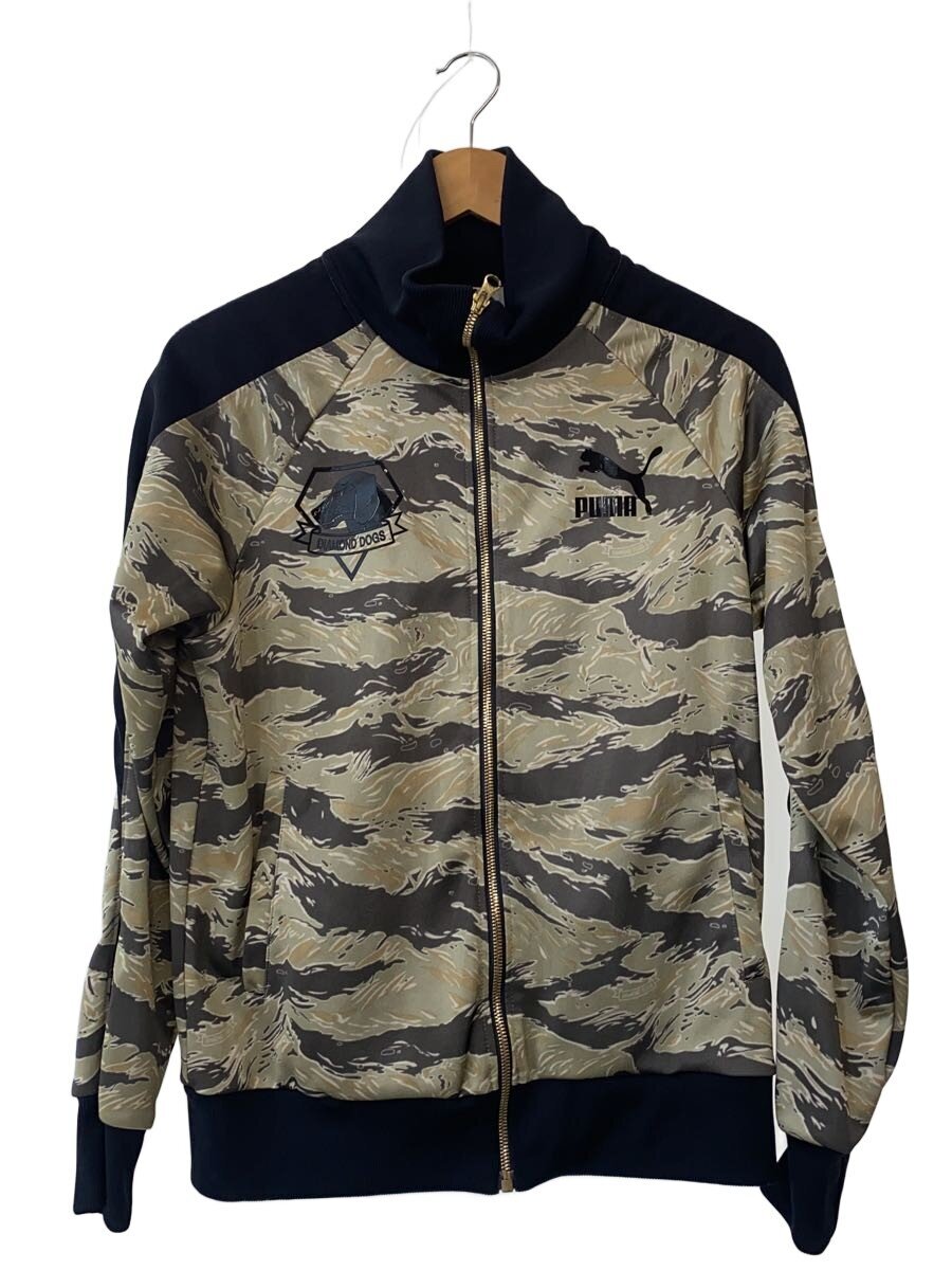 【中古】PUMA◆プルオーバー/M/ポリエステル/KHK/総柄/虎家鴨【メンズウェア】