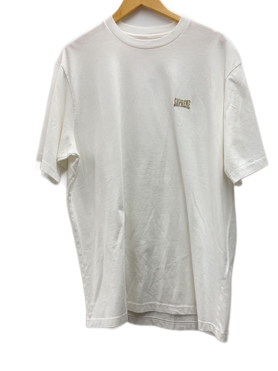 【中古】Supreme◆プルオーバー/L/綿織物/WHT【メンズウェア】