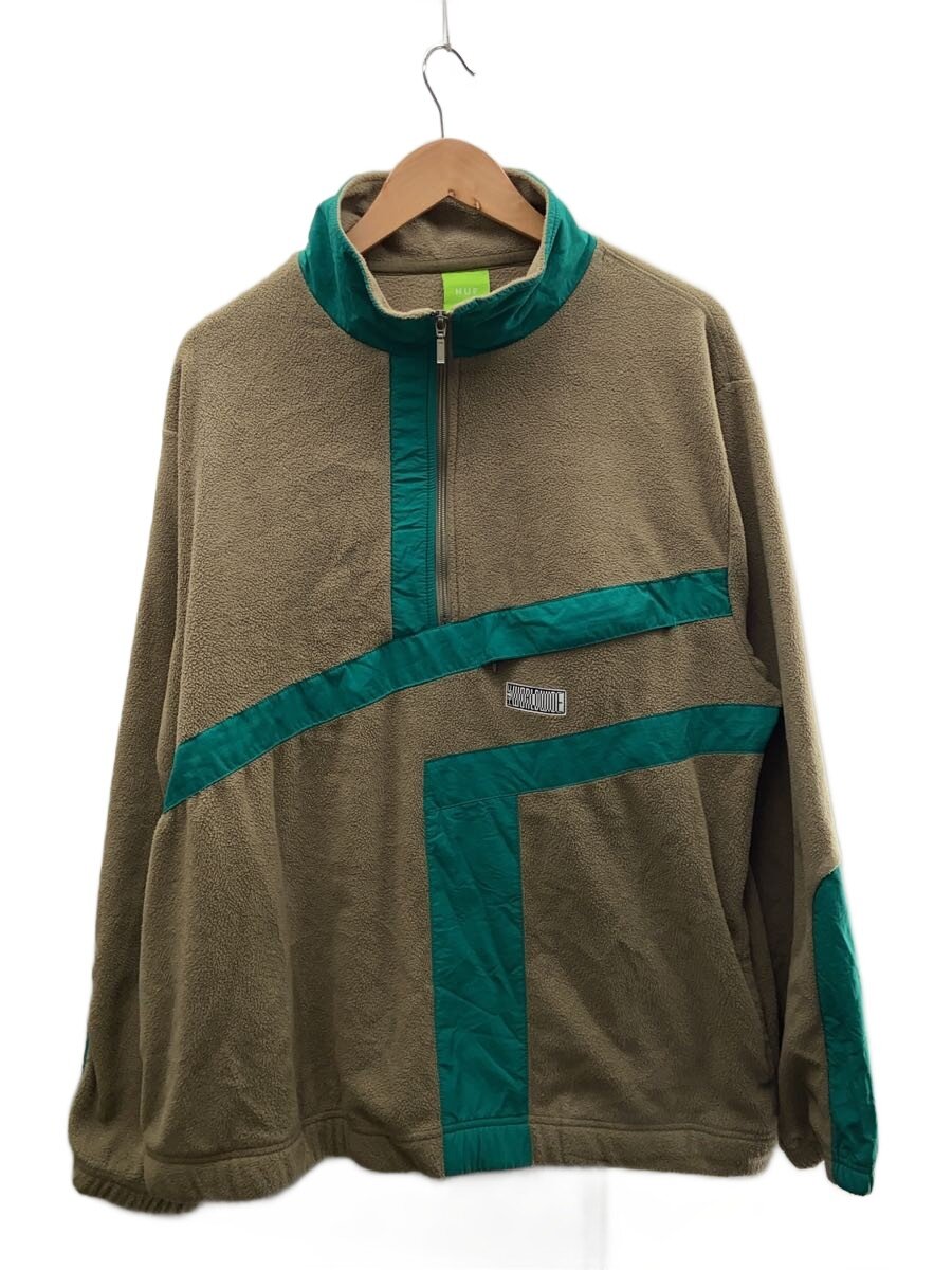 【中古】HUF◆トップス/XL/ポリエステル/KHK/FL00183【メンズウェア】
