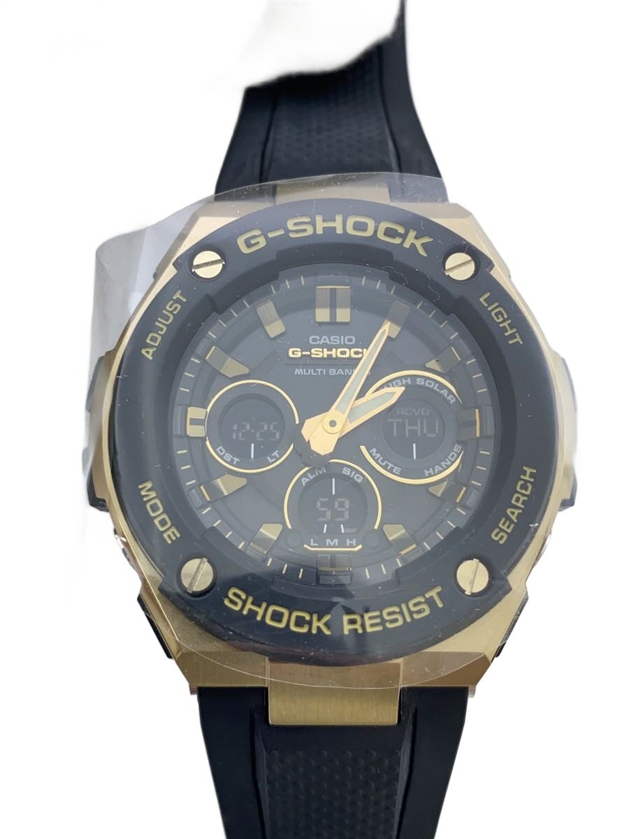 【中古】CASIO◆ソーラー腕時計/デジアナ/ラバー/BLK/BLK/GST-300G-1A9JF【服飾雑貨他】｜2ｎｄ STREET 店