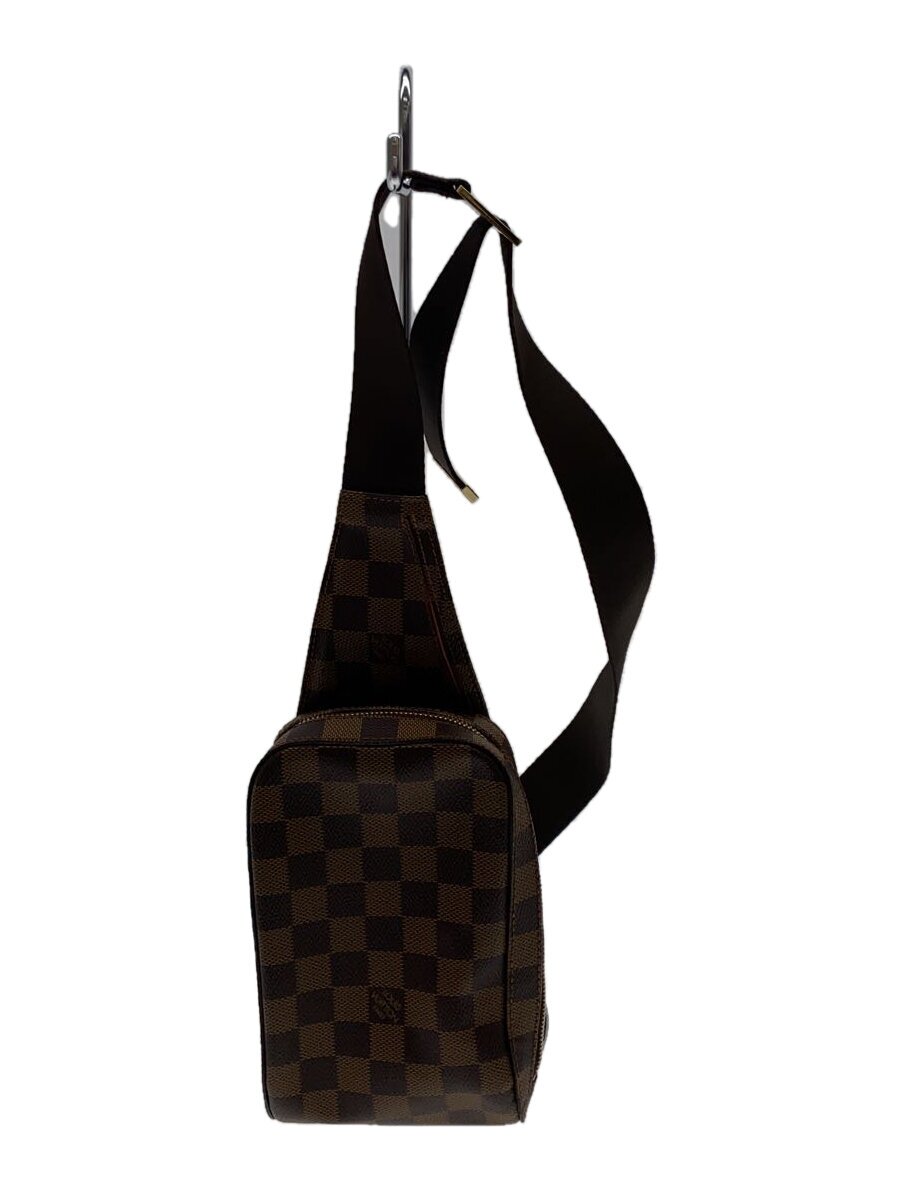 【中古】LOUIS VUITTON◆ジェロニモス_ダミエ・エベヌ_BRW/PVC/BRW【御徒面子】