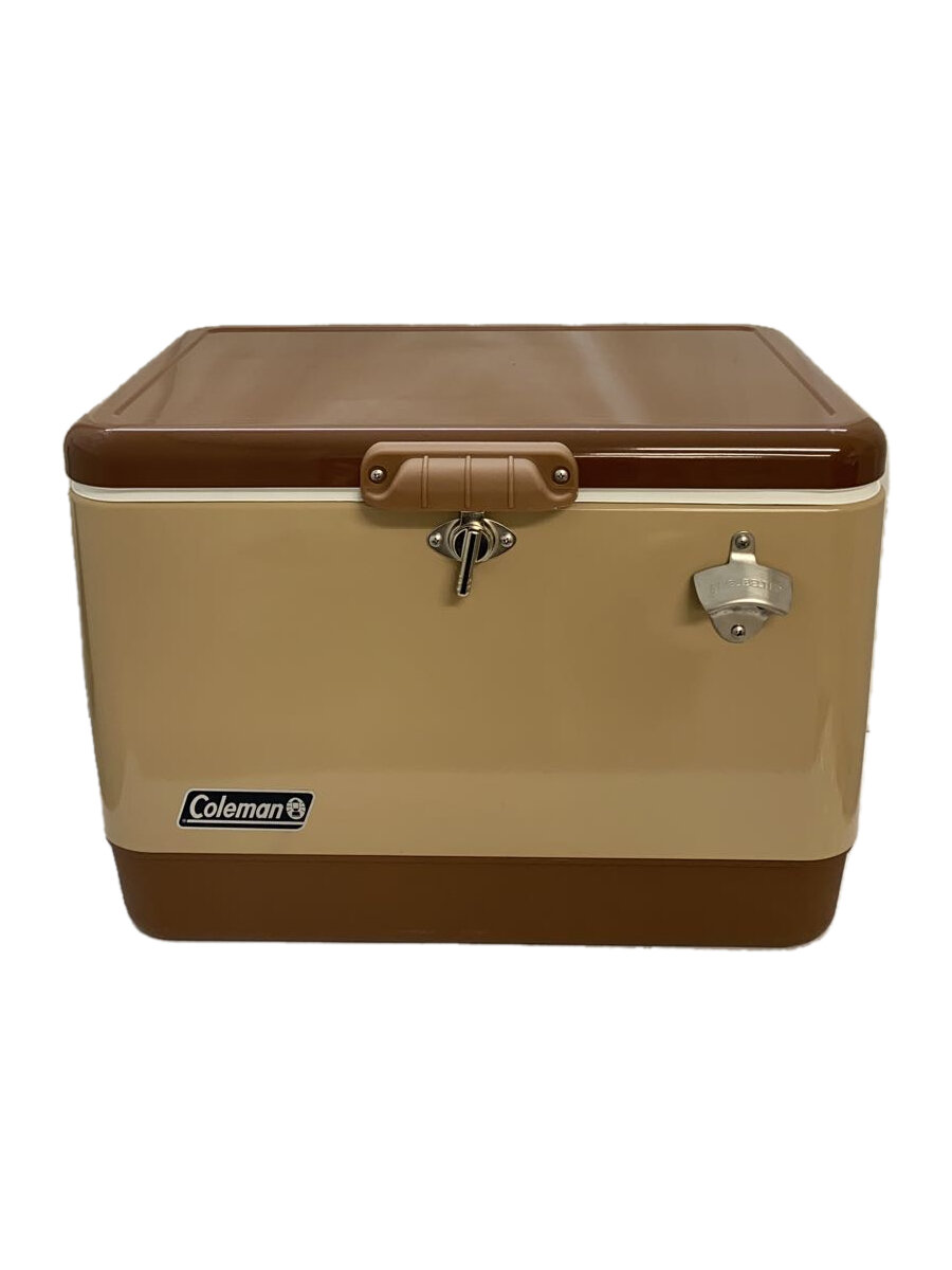 【中古】Coleman◆クーラーボックス 54QT ステンレススチールベルト(R)クーラー 3000006609 [バターナッツ]【スポーツ】