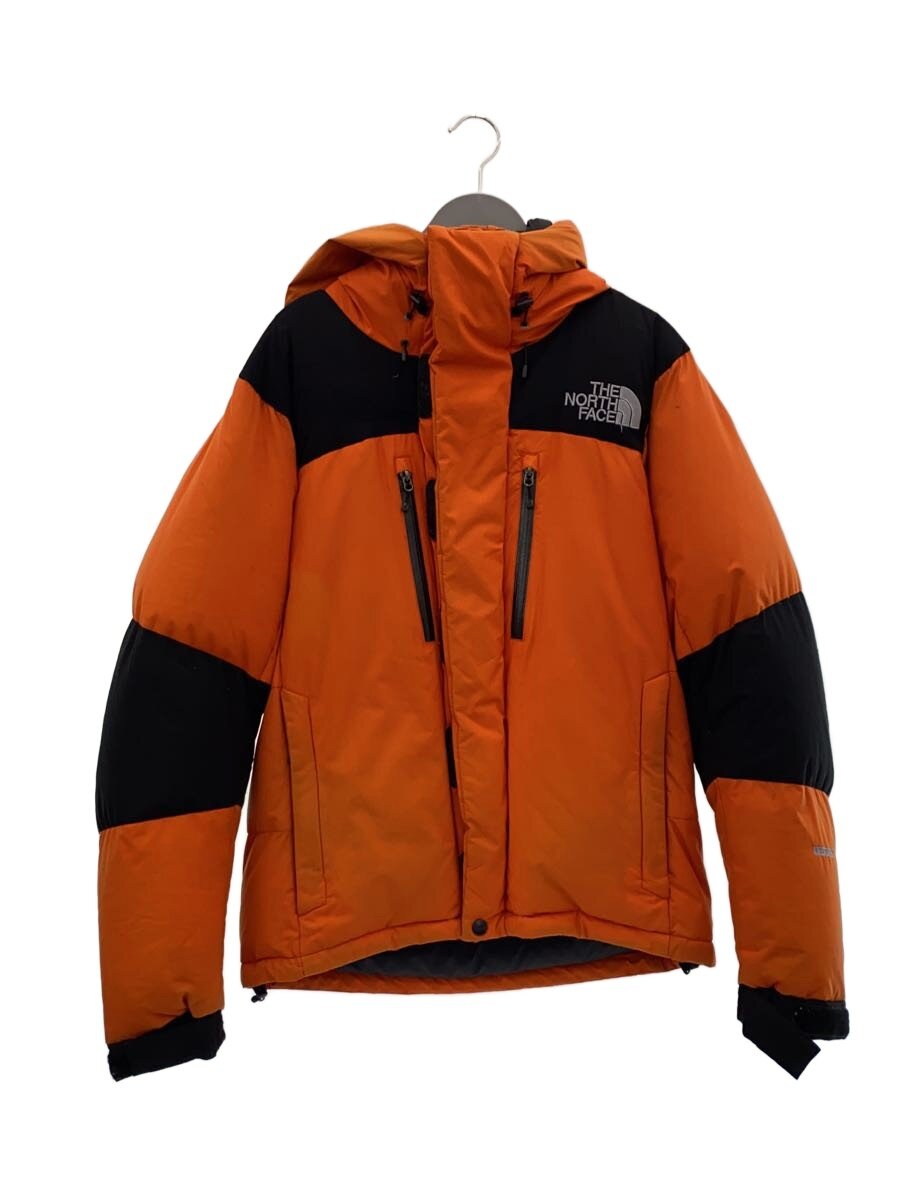 【中古】THE NORTH FACE◆BALTRO LIGHT JACKET_バルトロライトジャケット/S/ナイロン/ORN【メンズウェア】
