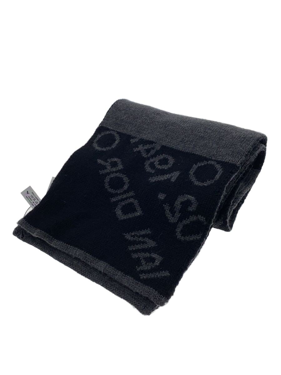 【中古】Christian Dior◆Christian Dior ディオール えり巻き/羊毛/BLK/レディース//【服飾雑貨他】