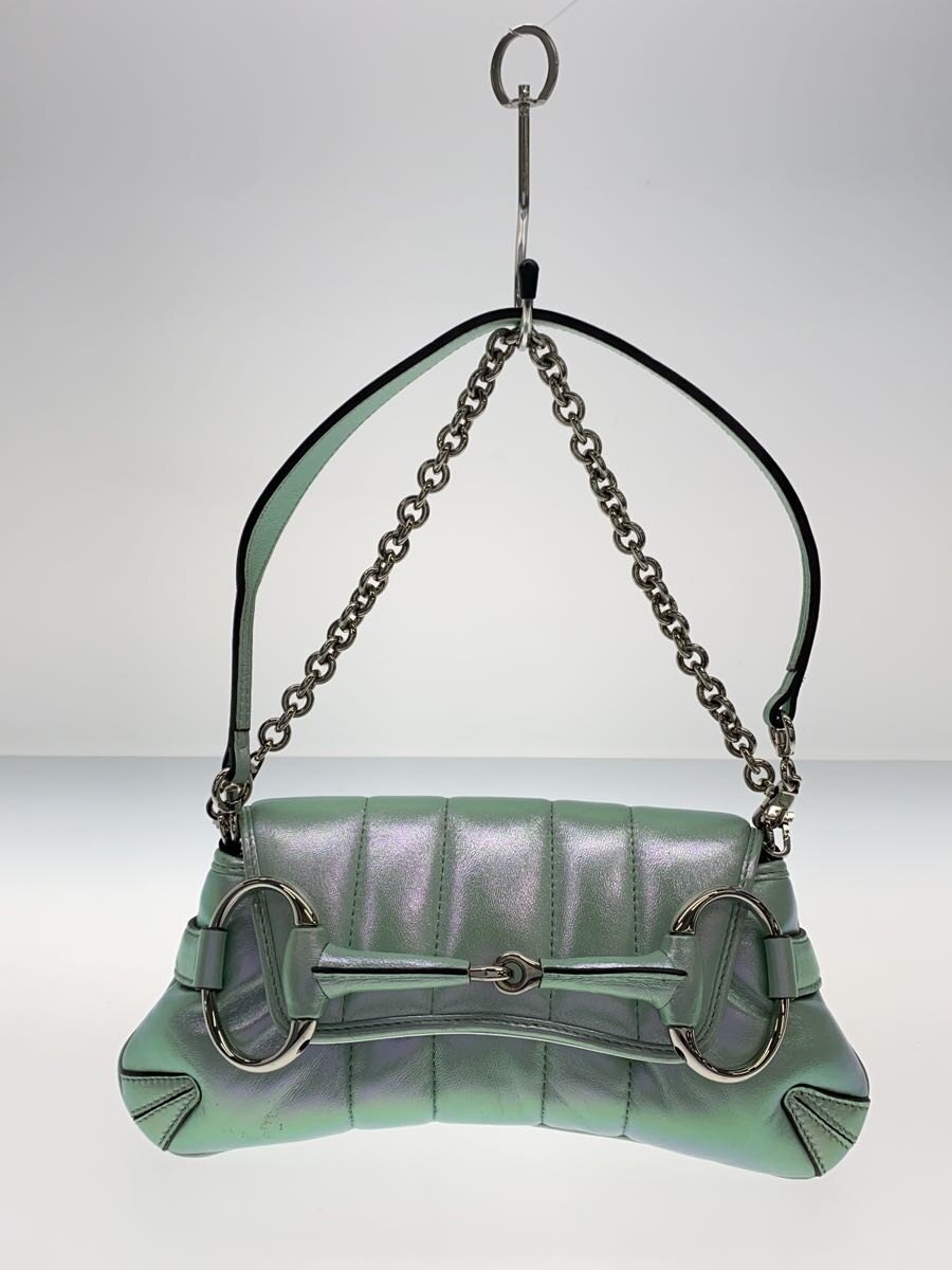 【中古】GUCCI◆ショルダーバッグ/なめし革/GRN/764339 AACU1 1000//【御徒面子】