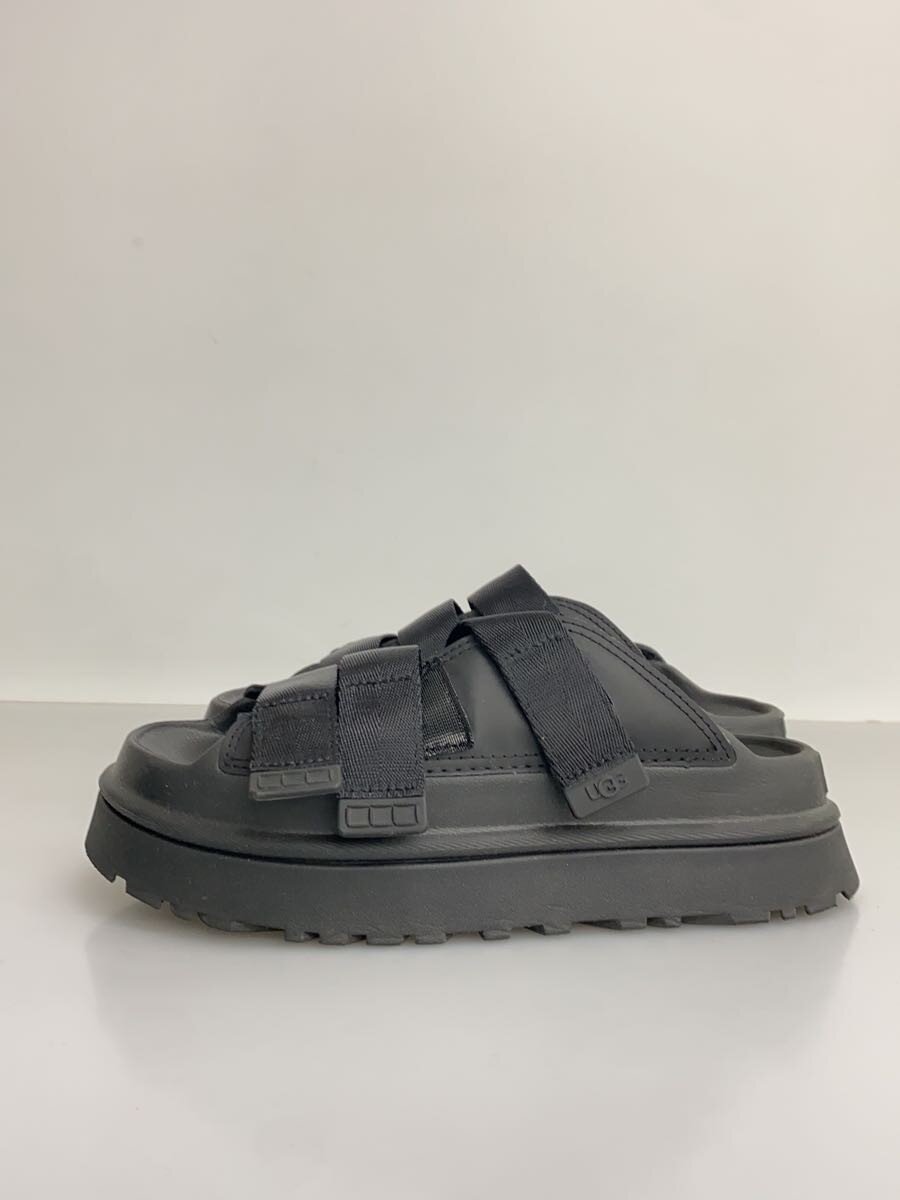 【中古】UGG australia◆GoldenGlow Slide/厚底サンダル/24糎/BLK/1167430【シューズ】