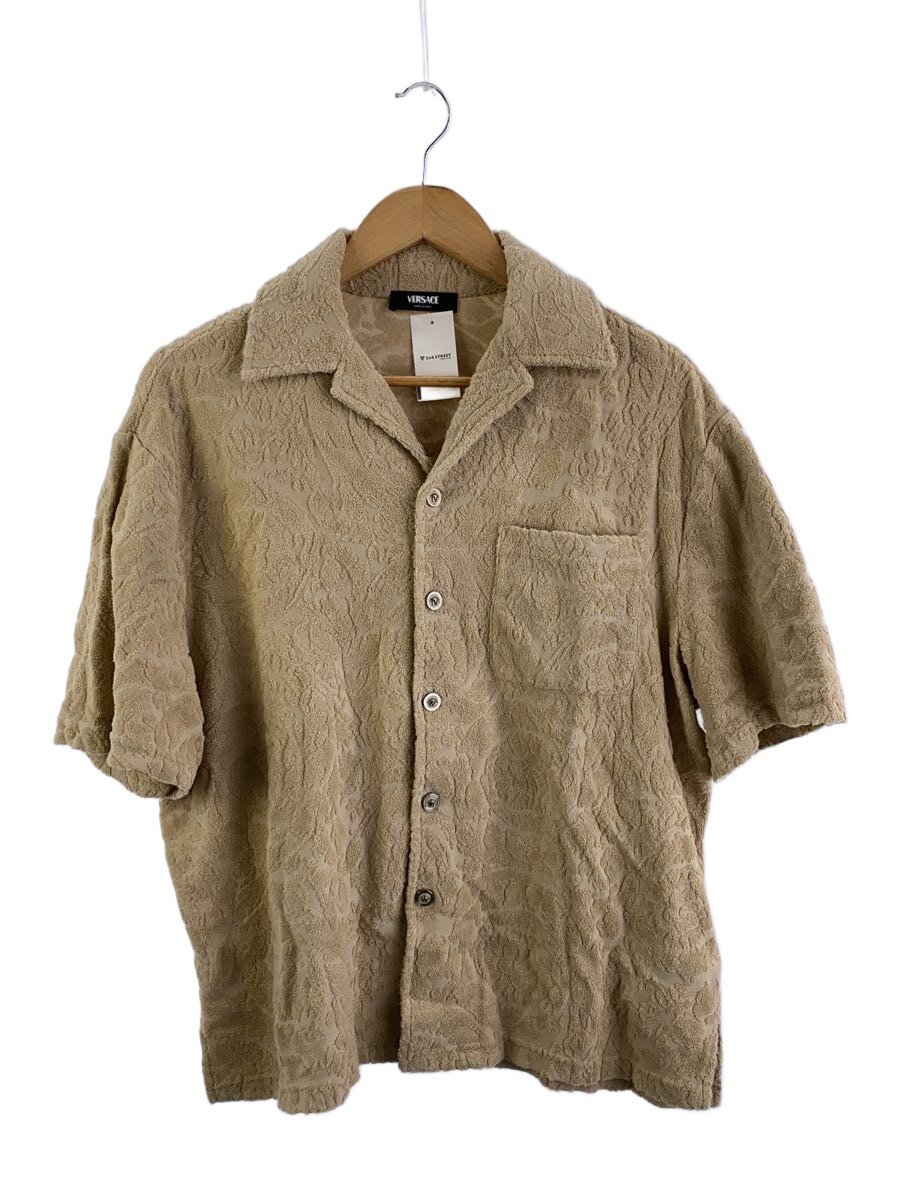 【中古】VERSACE◆パイル地半袖シャツ/M/コットン/ベージュ/1015692 1A11044【メンズウェア】｜2ｎｄ STREET 店