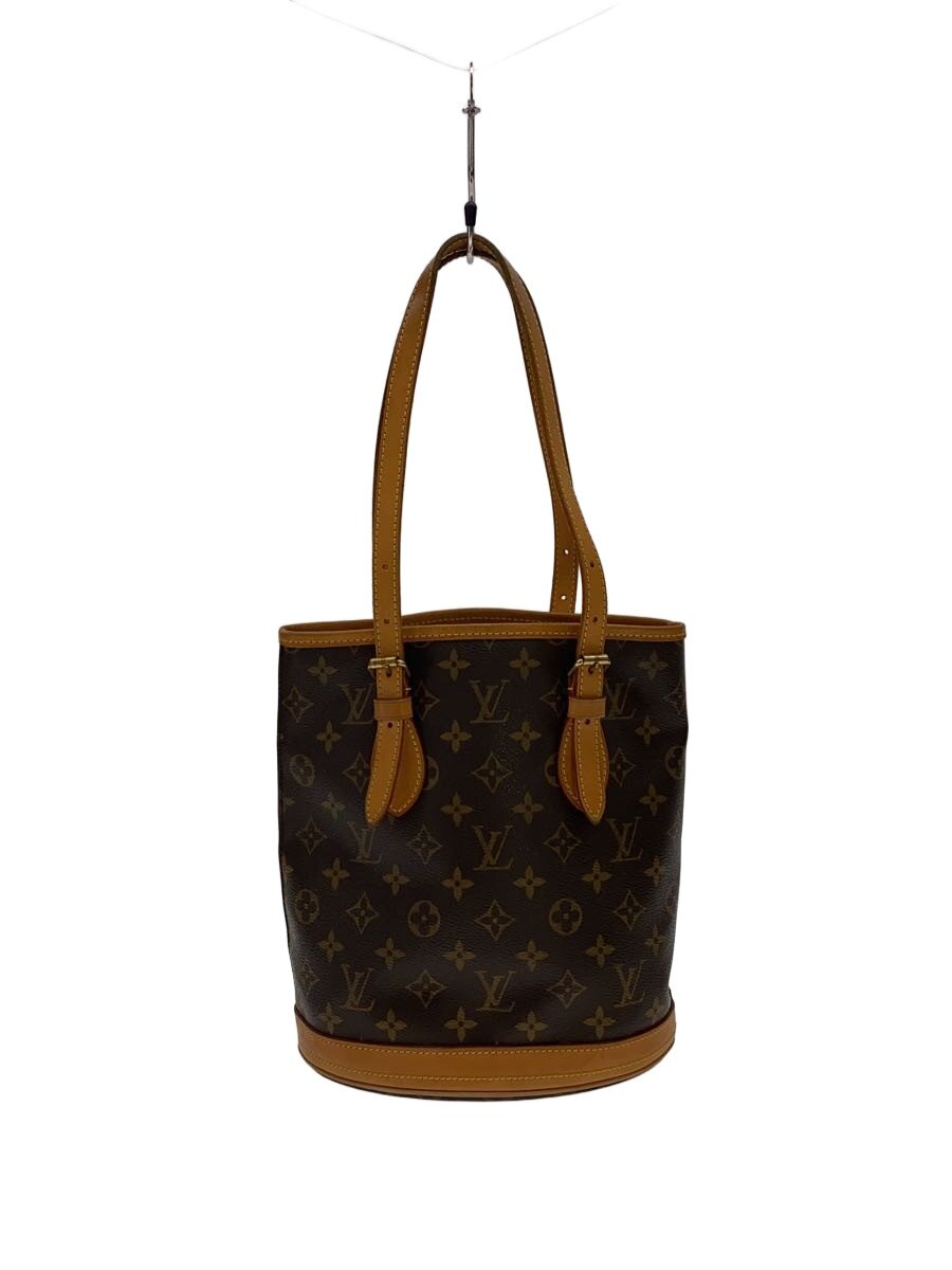 【中古】LOUIS VUITTON◆ショルダーバッグ/レザー/BRW/総柄/バケツPM M42238【バッグ】｜2ｎｄ STREET 店 53,196円