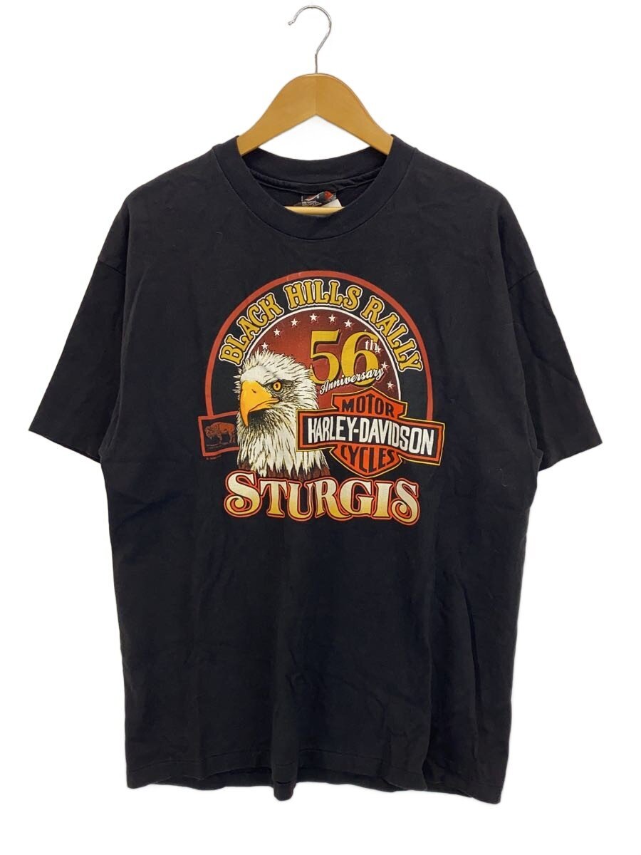 【中古】HARLEY DAVIDSON◆90s/USA製Tシャツ/XL/コットン/BLK【メンズウェア】|2nd STREET 店