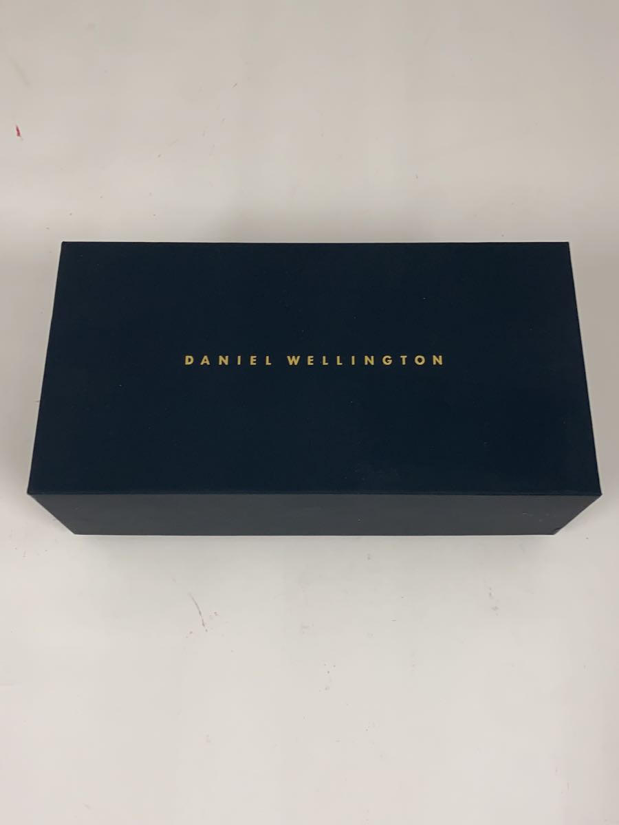 DANIEL WELLINGTON QUARTZ ANALOG SS BLK GLD 95181316553 2-1E70 EXCELLENT WRISTWAT