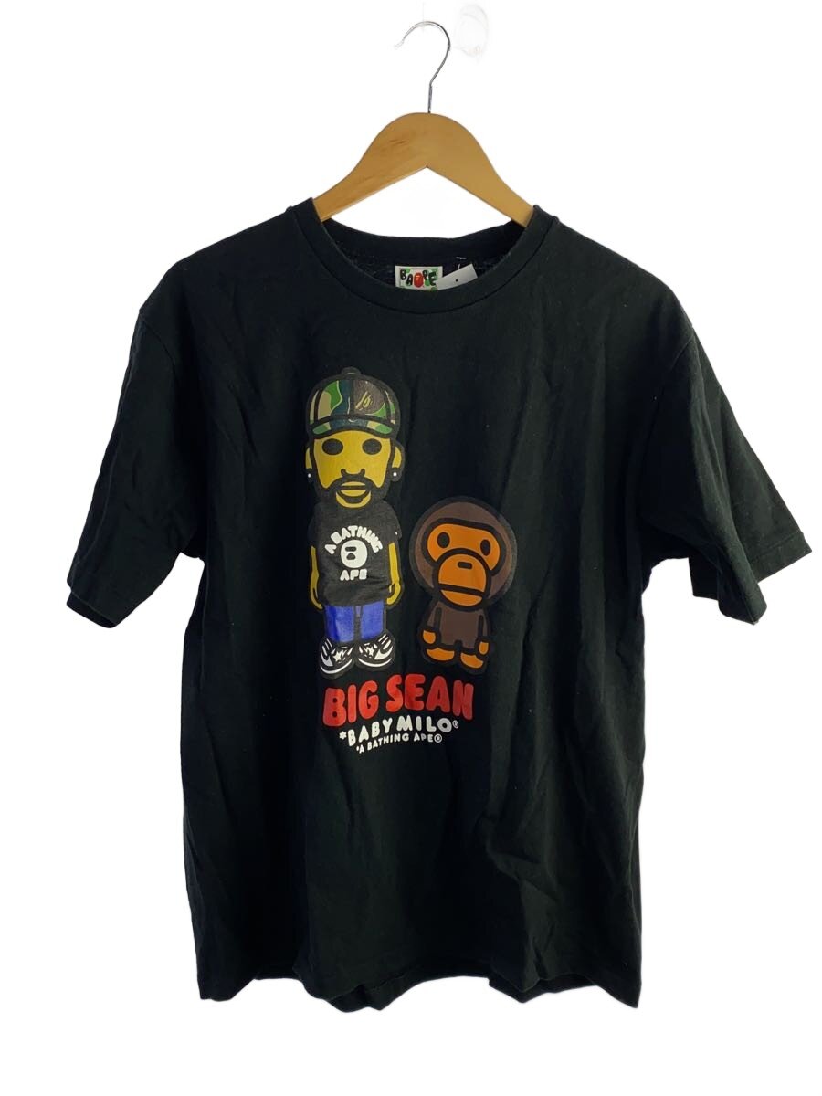 【中古】A BATHING APE◆プルオーバー/L/綿織物/BLK/刷り上げる/002tef731911x//【メンズウェア】