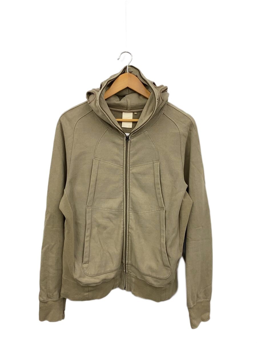 【中古】JIAN YE◆ジップパーカー/FREE/綿織物/KHK/無地/22AW-HOOD【メンズウェア】