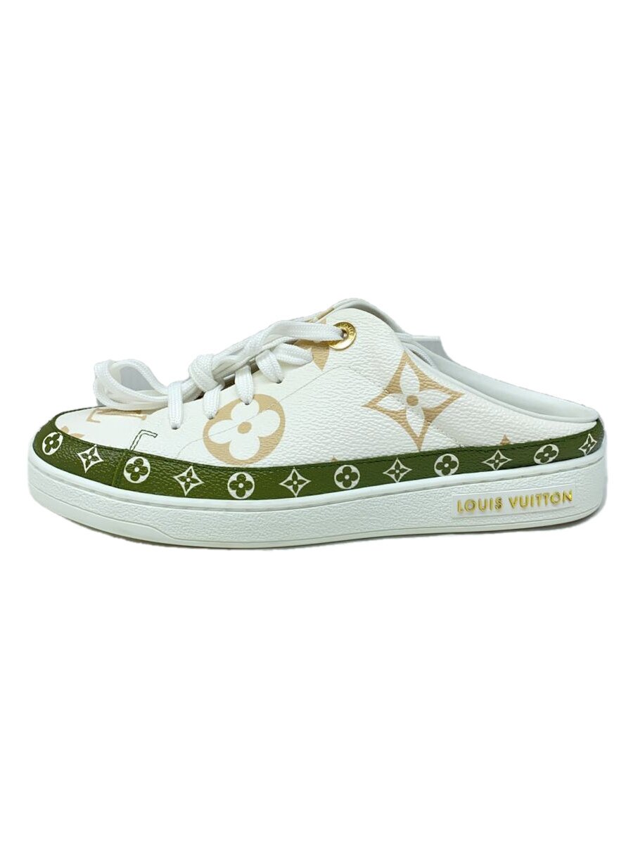 【中古】LOUIS VUITTON◆サンダル/35/WHT/なめし革【シューズ】