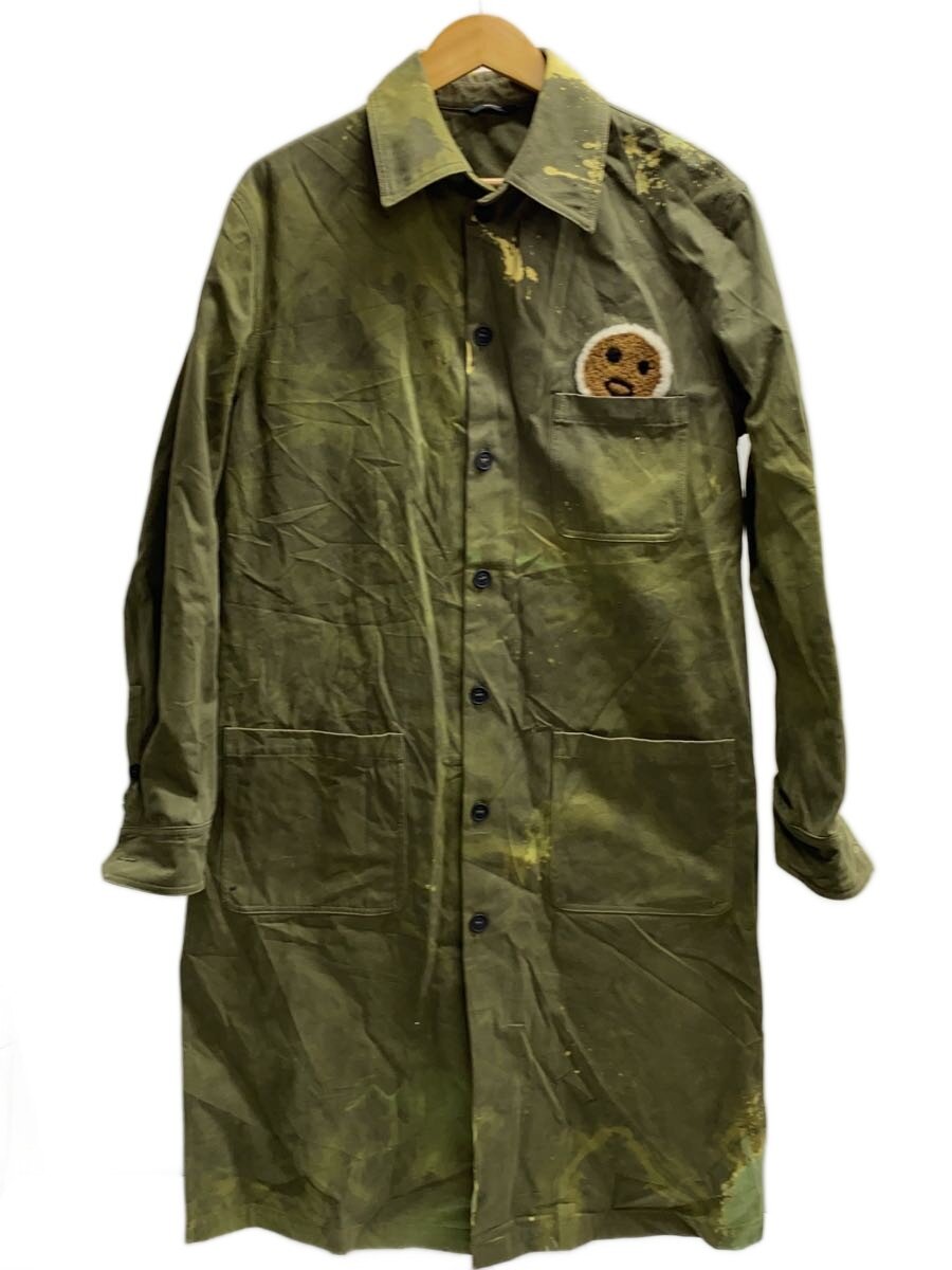 【中古】FENDI◆厚地の外套/48/綿織物/カーキ/FF0168 8YL【メンズウェア】