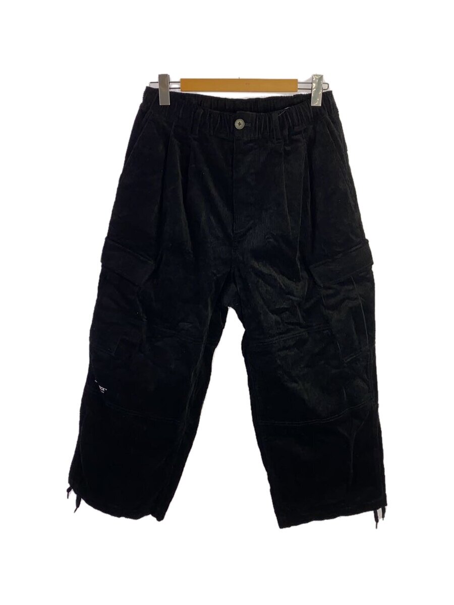 【中古】MAGIC STICK◆カーゴパンツ/M/コール天/BLK/20FW-MS10-030【メンズウェア】