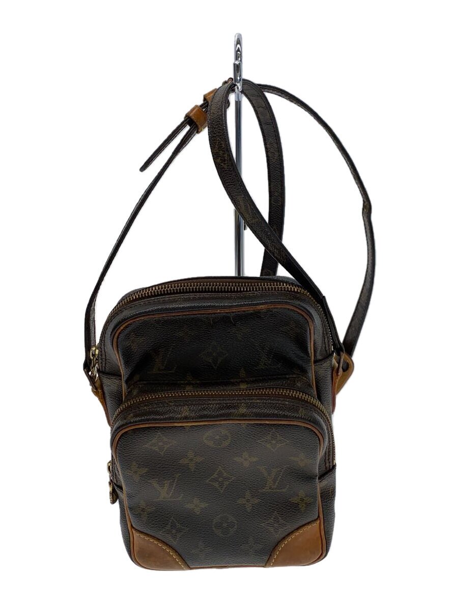 【中古】LOUIS VUITTON◆アマゾン_モノグラム・帆布_BRW/PVC/BRW【御徒面子】