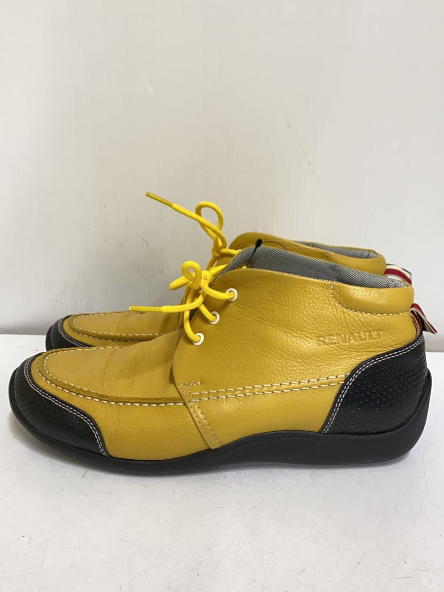 【中古】NEGRONI◆x RENAULTチャッカブーツ/25.5珊/YLW/なめし革【シューズ】