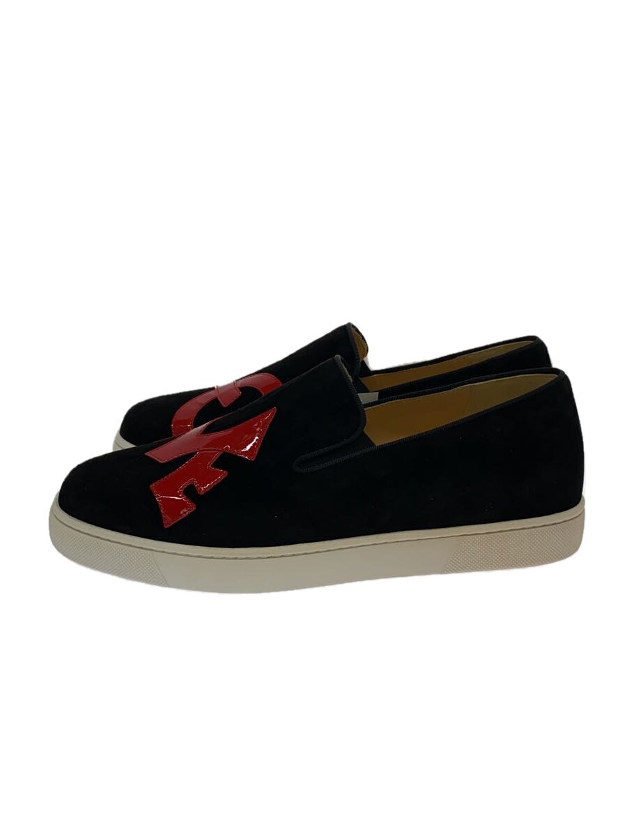 【中古】Christian Louboutin◆ローカットスニーカー/40/BLK/スウェード【シューズ】
