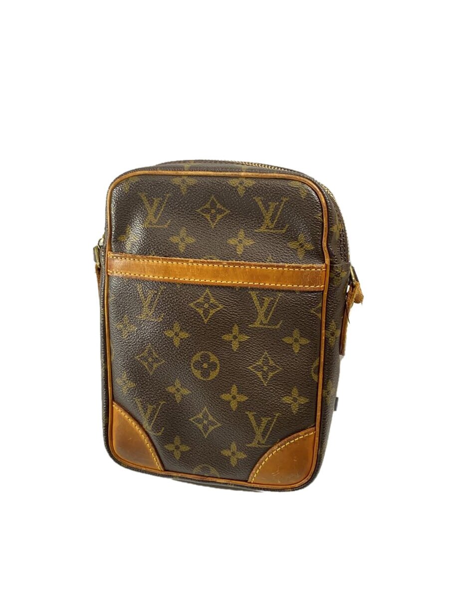 【中古】LOUIS VUITTON◆2)ダヌーブ_モノグラム・帆布_BRW/PVC/BRW//【御徒面子】