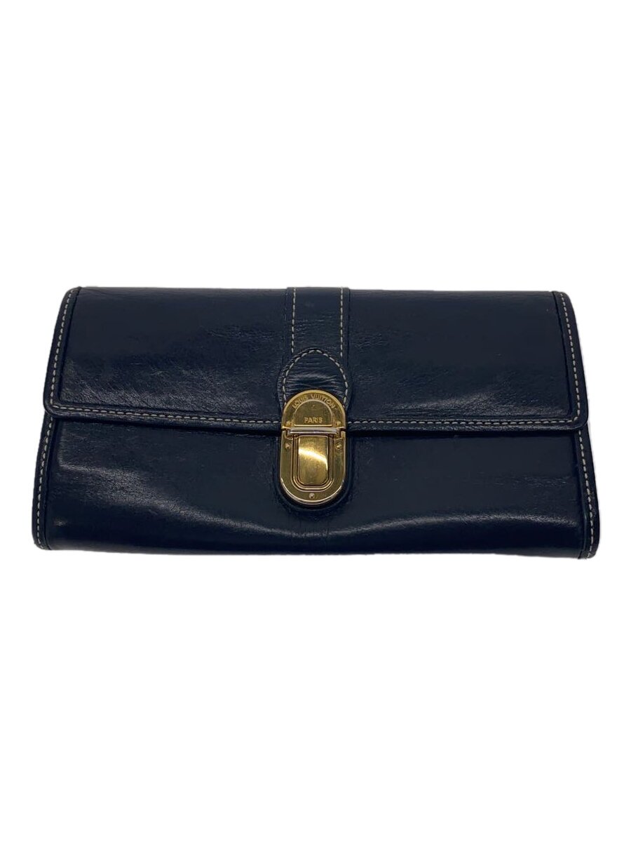 【中古】LOUIS VUITTON◆ポルト・フォイユ・サラ・キュイール_ユタ/状態考慮/NVY/レディース【服飾雑貨他】｜2ｎｄ STREET 店