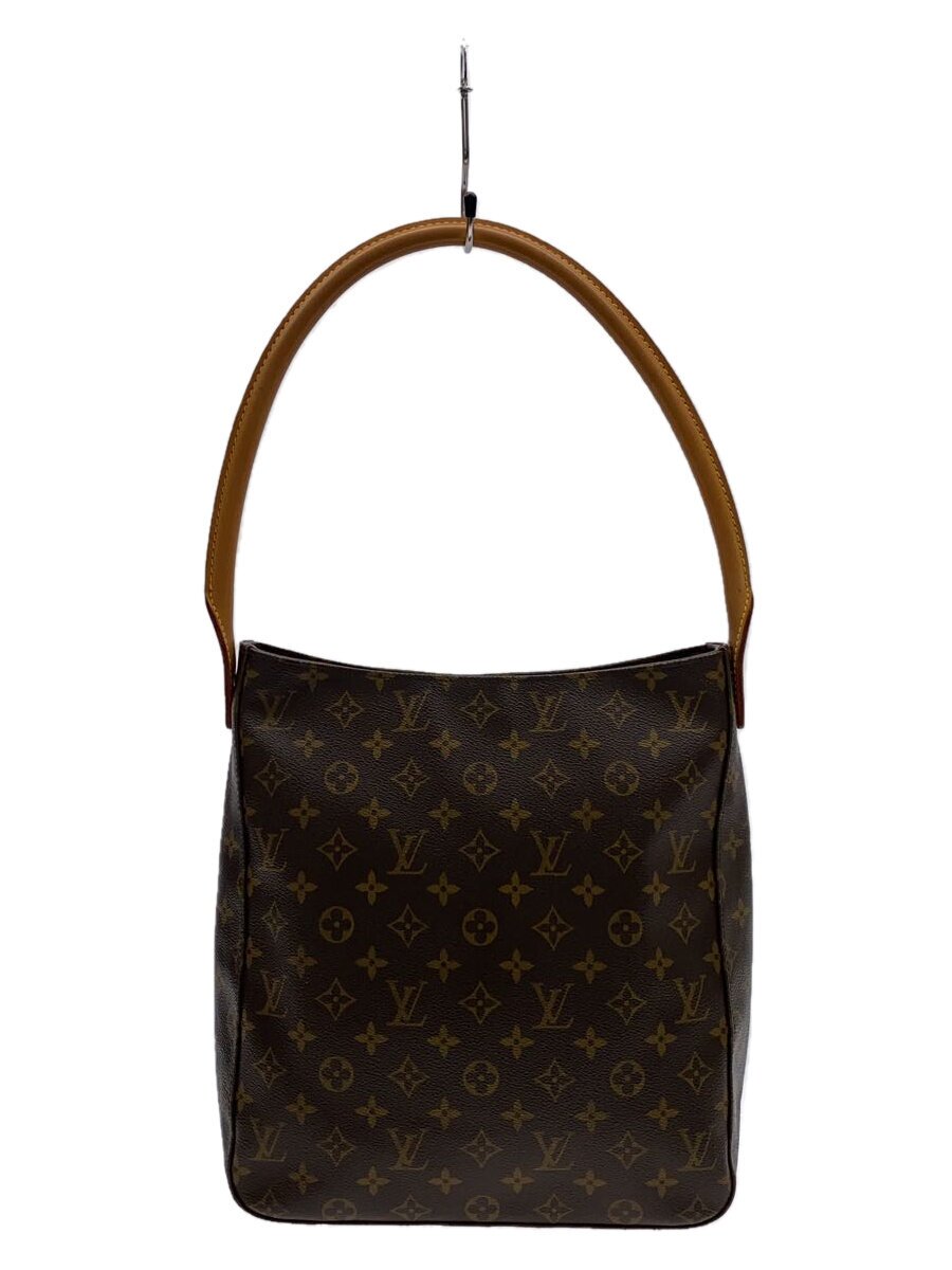 【中古】LOUIS VUITTON◆ルーピングGM_モノグラム・キャンバス_BRW/PVC/BRW【バッグ】｜2ｎｄ STREET 店