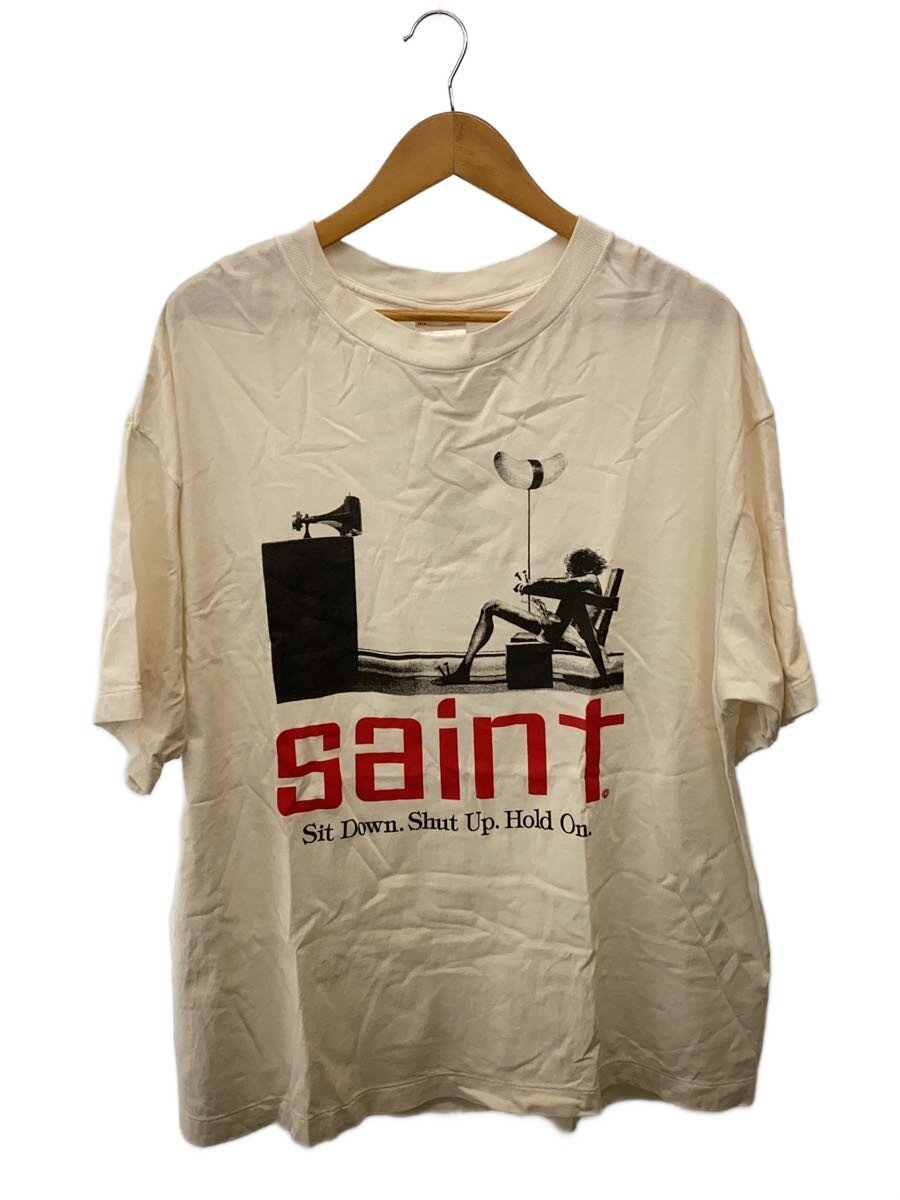 【中古】SAINT MICHAEL◆プルオーバー/L/綿織物/WHT/SM-HR3-0000-022【メンズウェア】