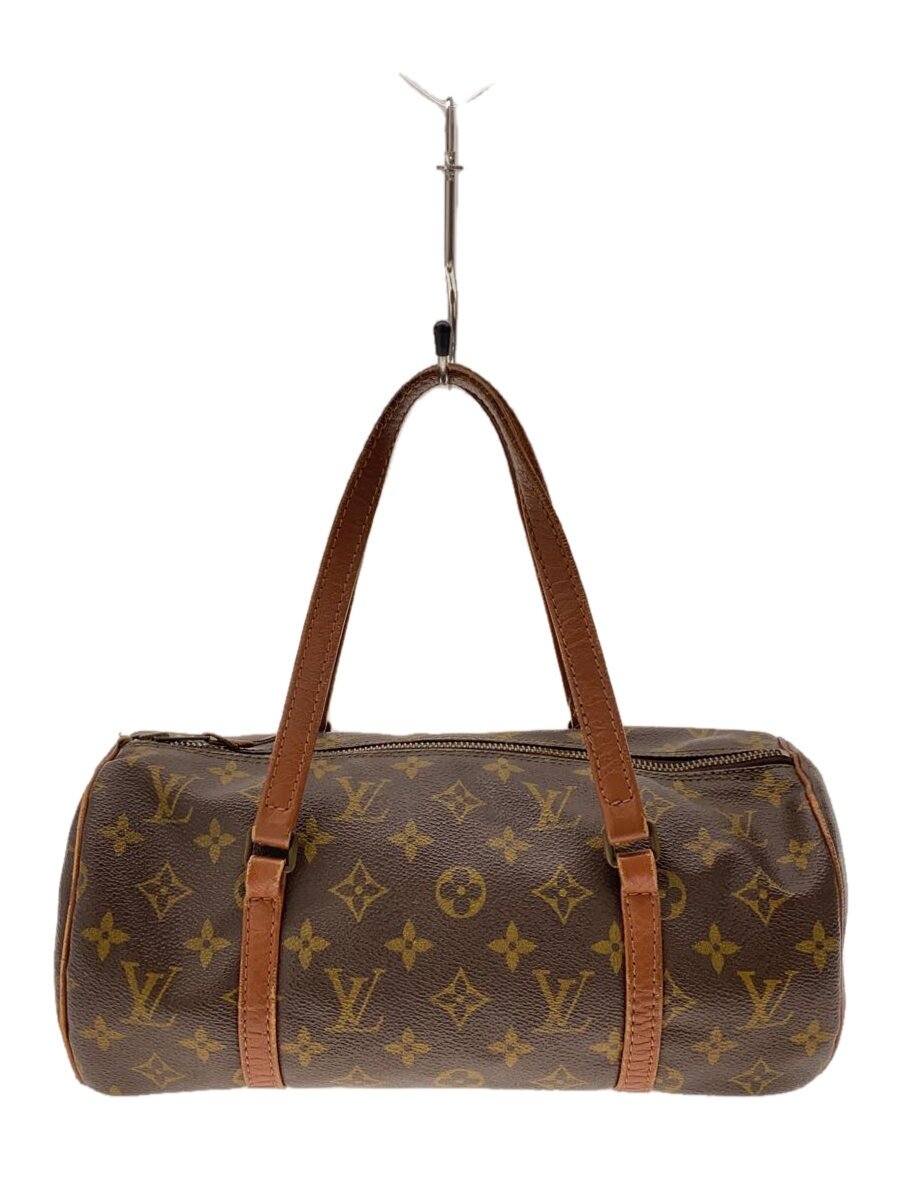 【中古】LOUIS VUITTON◆1)パピヨン30_モノグラム・帆布_BRW/PVC/BRW【御徒面子】