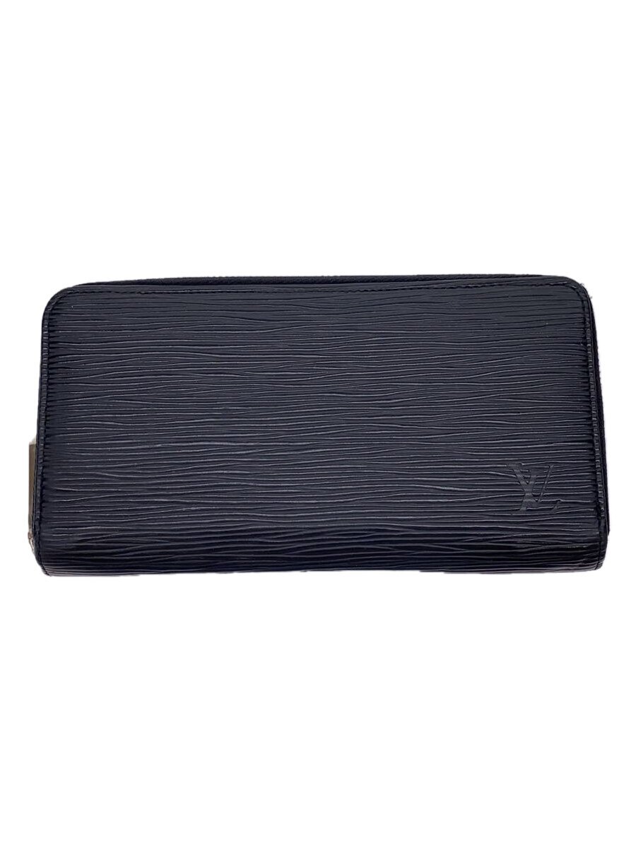 【中古】LOUIS VUITTON◆ジッピー・ウォレット_エピ_BLK/レザー/ブラック/メンズ【服飾雑貨他】