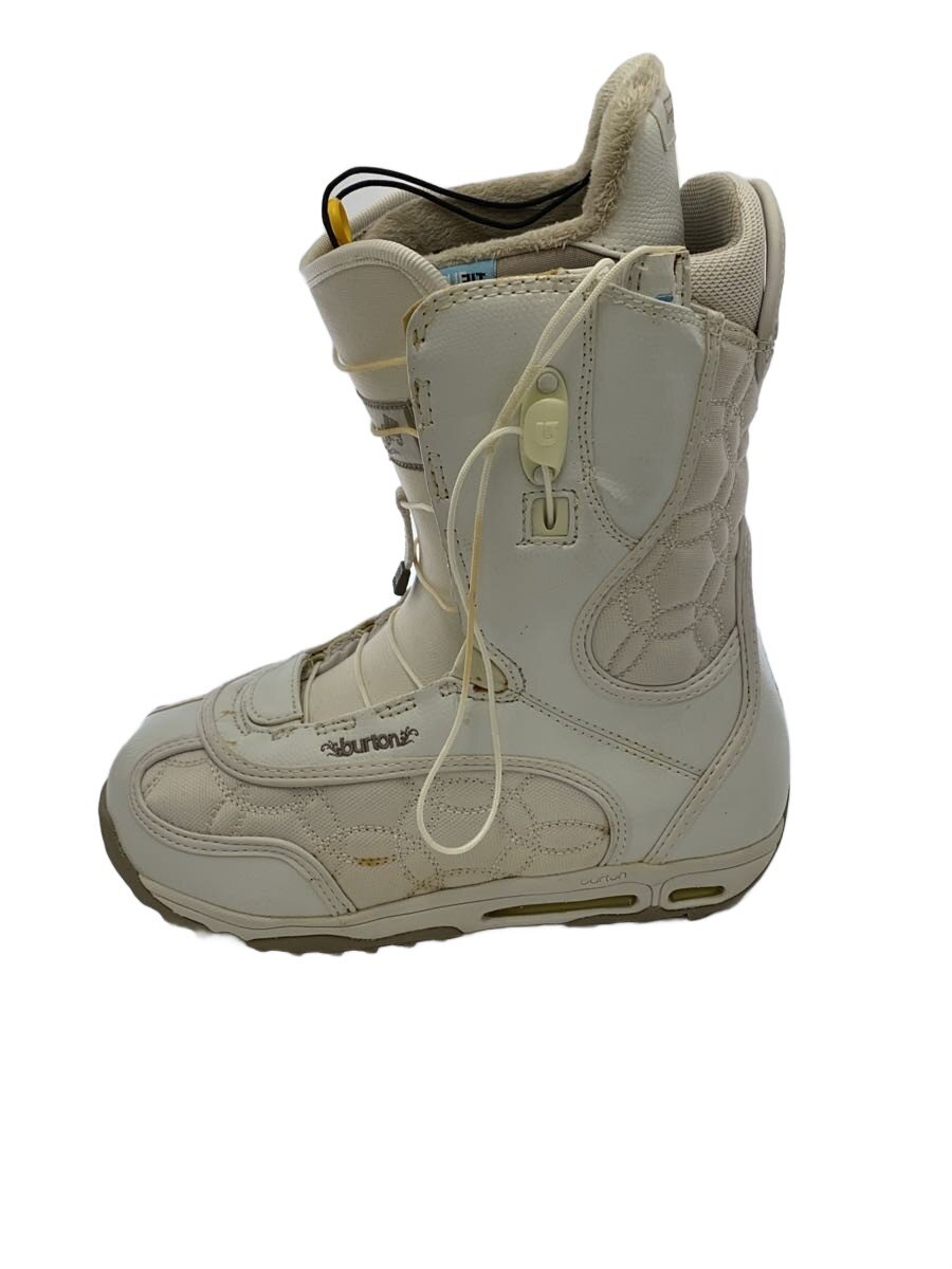 【中古】BURTON◆スノーボードブーツ/23cm/クイックレーシング/WHT/EMERALD IMPRINT2【スポーツ】