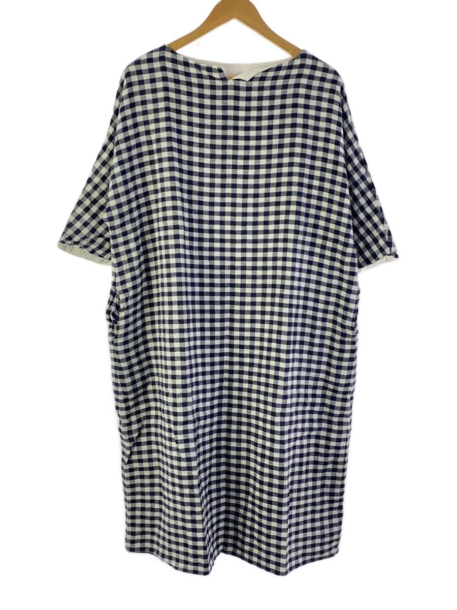 【中古】veritecoeur◆半袖ワンピース/FREE/リネン/NVY/チェック/VC-1684//【レディースウェア】|2nd STREET 店
