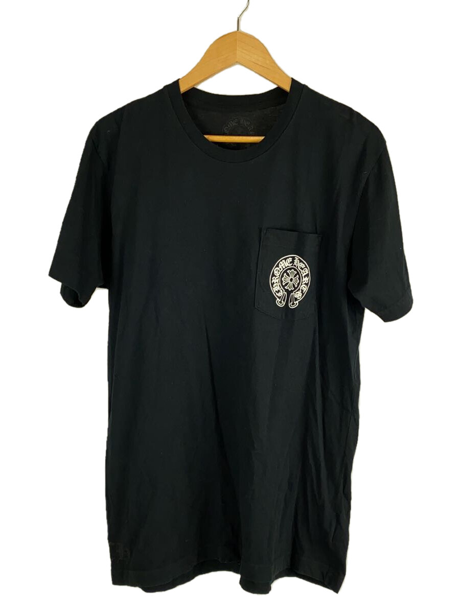 【中古】CHROME HEARTS◆プルオーバー/L/綿織物/BLK/刷り上げる【メンズウェア】