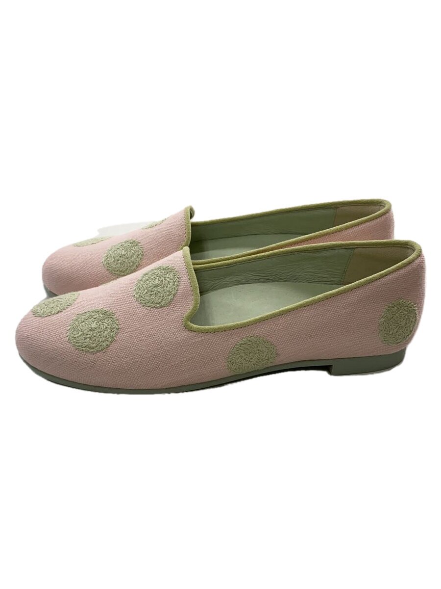 【中古】mina perhonen◆25SS/vetta-vapor-/木目細かパンプス/22糎/PNK/リネン/ads7654【シューズ】