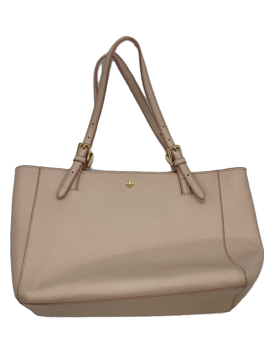 【中古】TORY BURCH◆トートバッグ/PVC/PNK/無地/10005972【御徒面子】