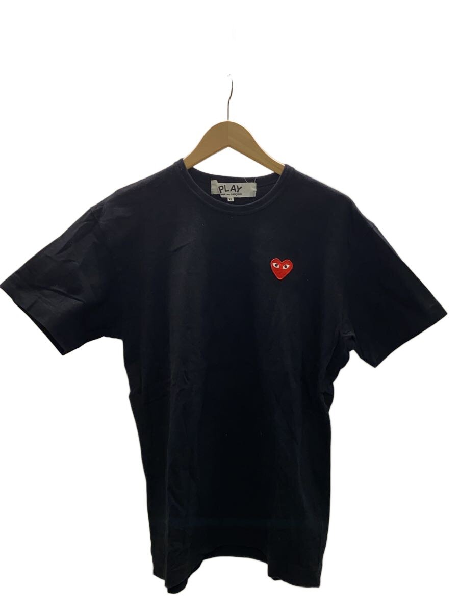 【中古】PLAY COMME des GARCONS◆プルオーバー/XL/綿織物/BLK/az-t108【メンズウェア】