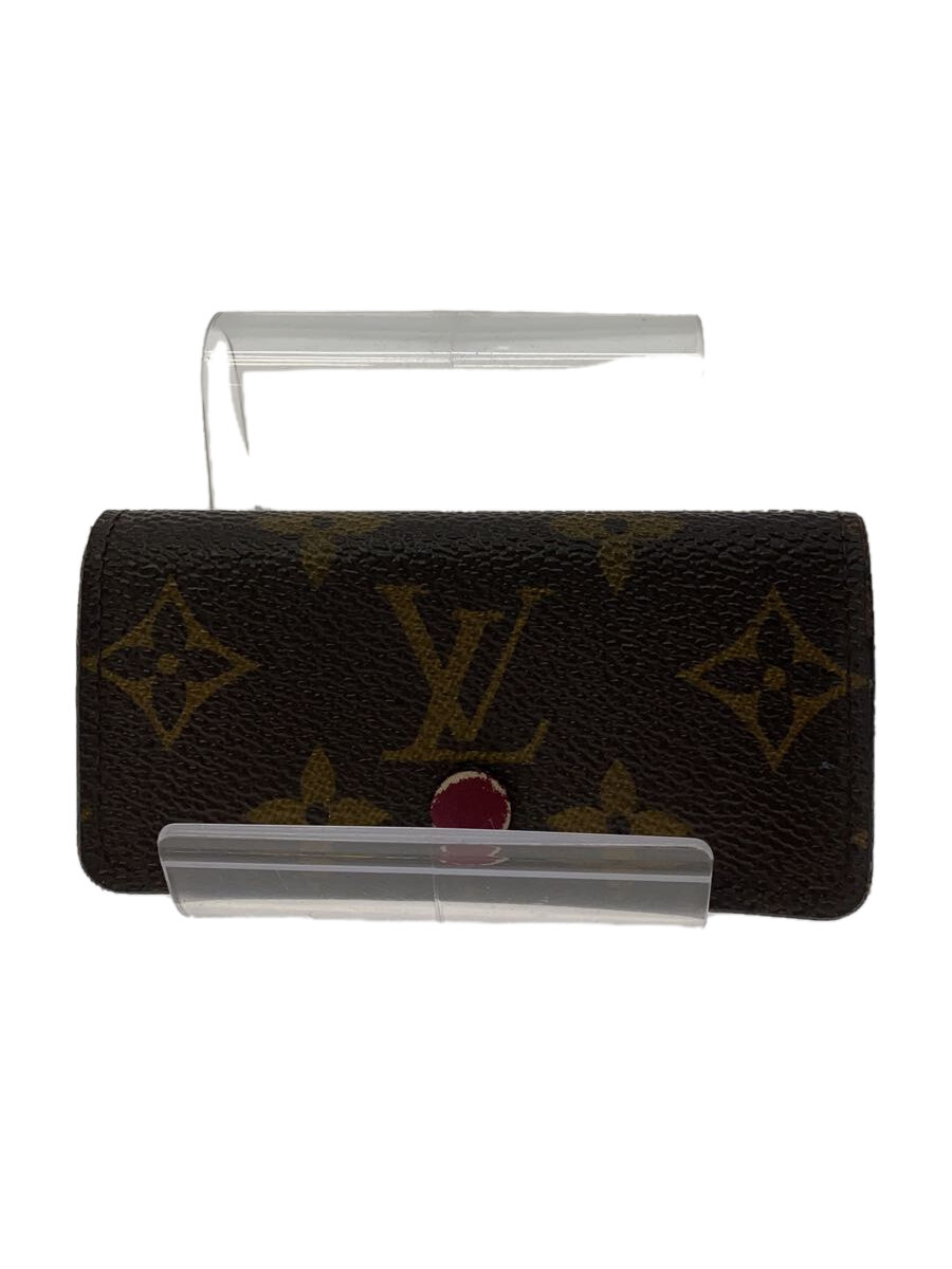 【中古】LOUIS VUITTON◆ミュルティクレ4_モノグラム・キャンバス_BRW_フューシャ/レザー/BRW/レディース【服飾雑貨他】｜2ｎｄ STREET 店