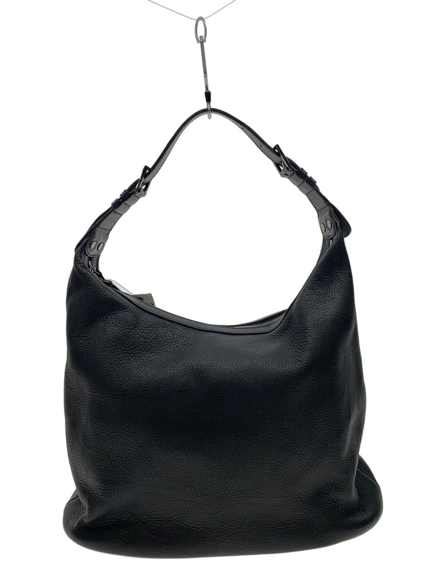 【中古】discord Yohji Yamamoto◆ショルダーバッグ/牛皮/BLK/無地/DF-105-705//【御徒面子】