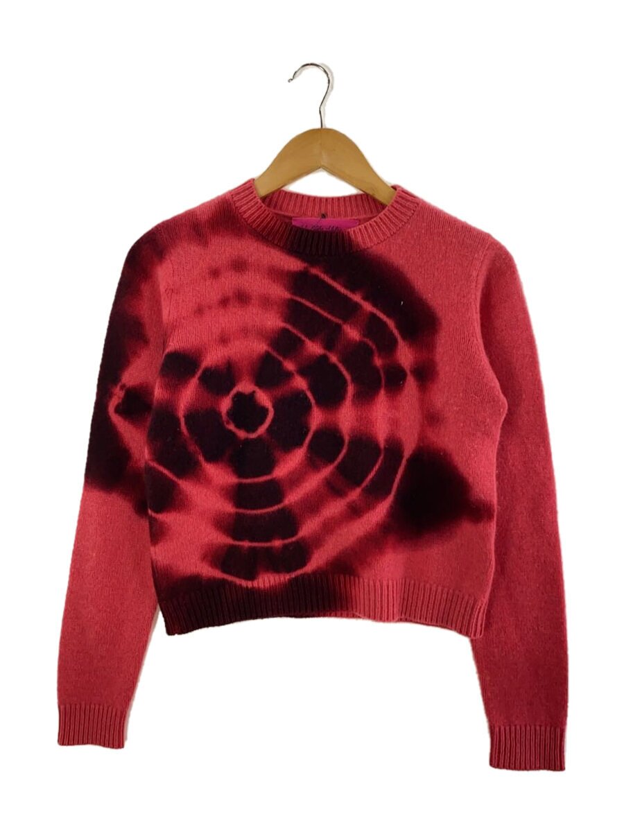 【中古】The Elder Statesman◆編み物・スウェーター(朦々たる)/XS/カシミヤ/PNK/総柄/? NULL ?【レディースお召しもの】