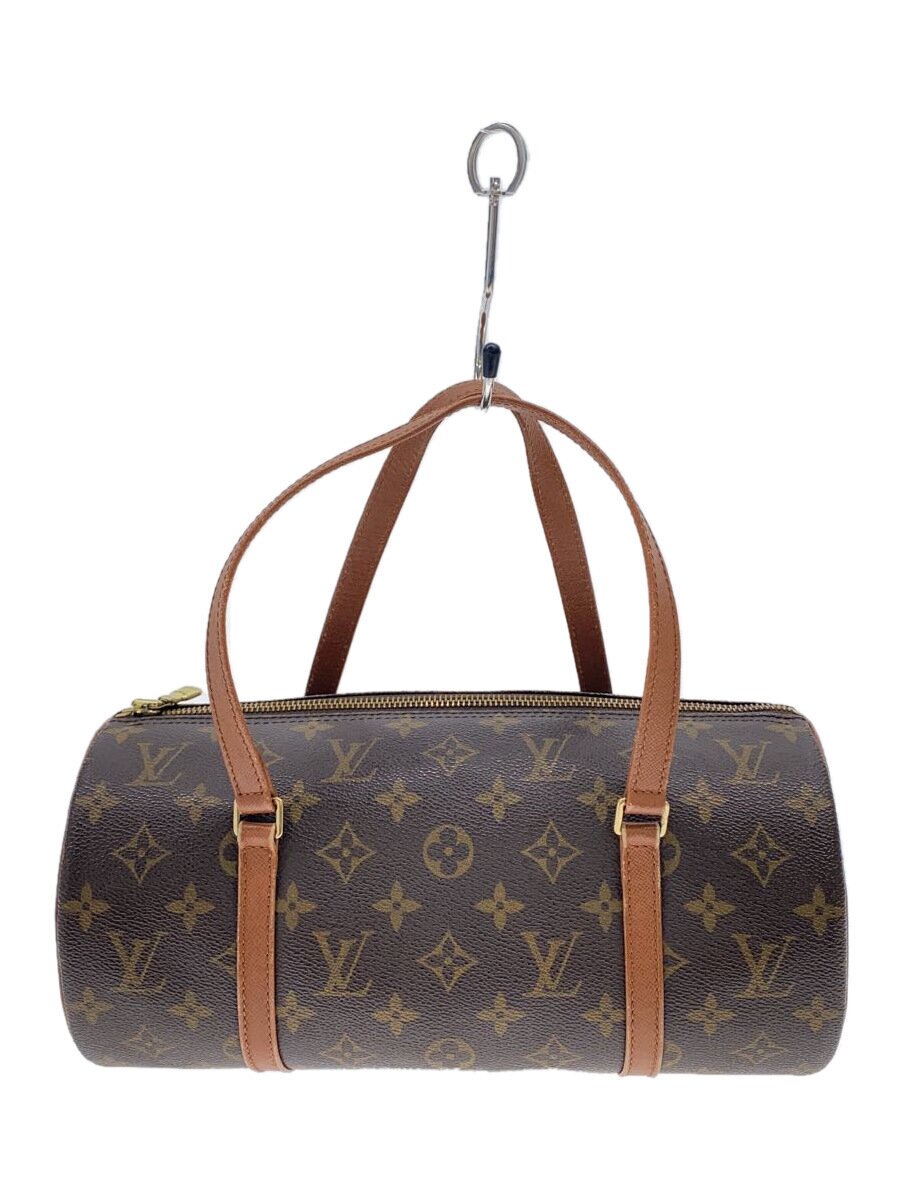 【中古】LOUIS VUITTON◆1)パピヨン30_モノグラム・帆布_BRW/PVC/BRW/総柄/合切袋欠品【御徒面子】