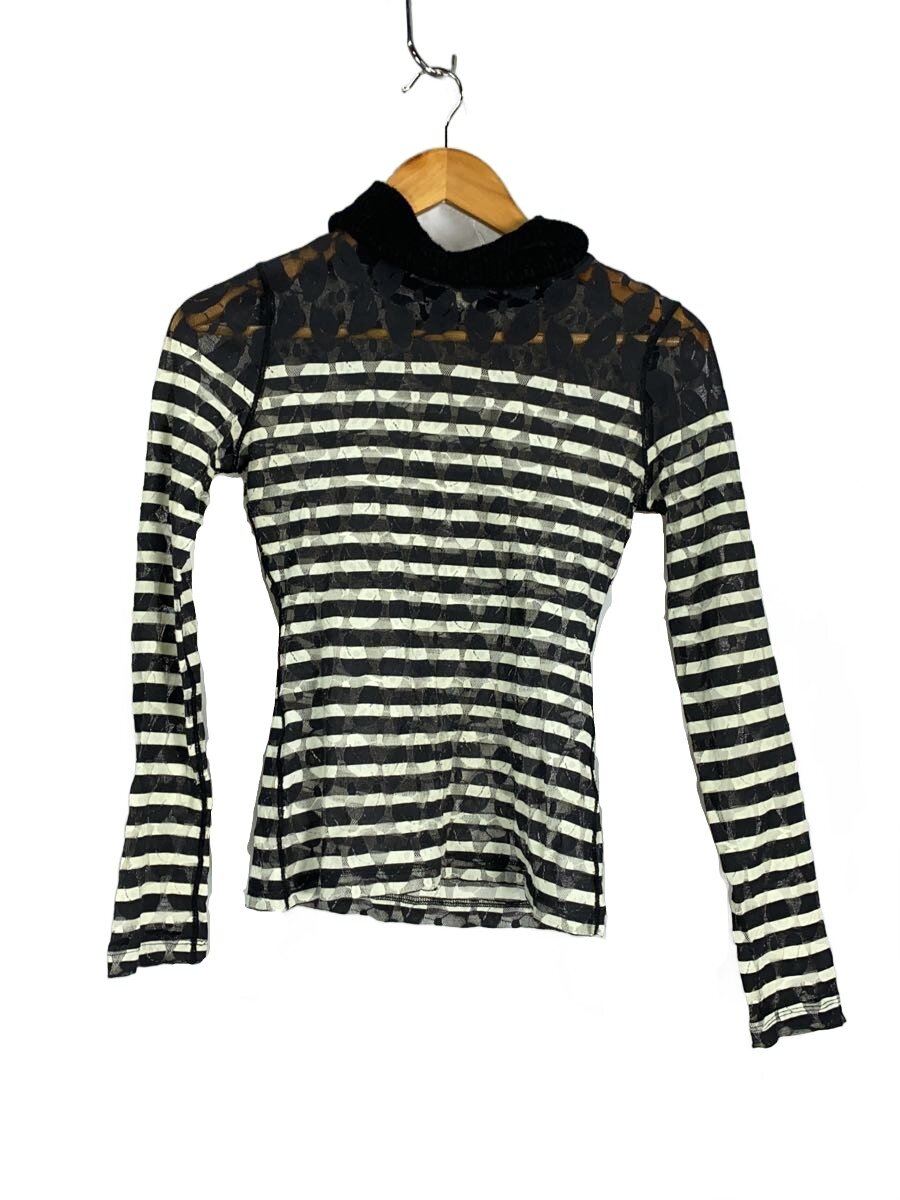 【中古】Jean Paul GAULTIER FEMME◆長袖ティーシャツ/0/ナイロン/BLK/無地【レディース御召しもの】