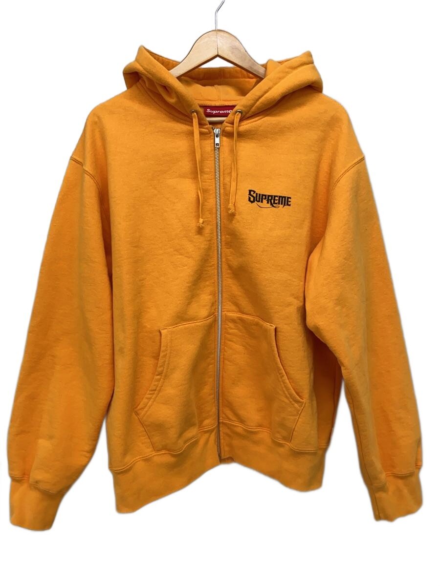 【中古】Supreme◆ジップパーカー/L/綿織物/BLK【メンズウェア】