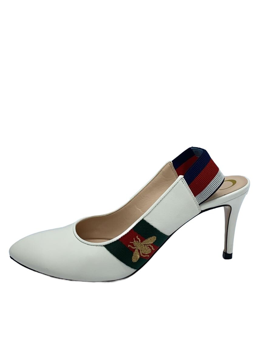 【中古】GUCCI◆パンプス/36.5/WHT/525941【シューズ】|2nd STREET 店