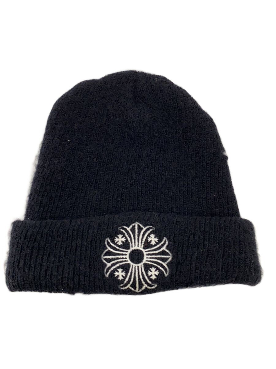 【中古】CHROME HEARTS◆編み物旗がしら/--/羊毛/BLK/無地/メンズ/2238-304-4100//【服飾雑貨他】
