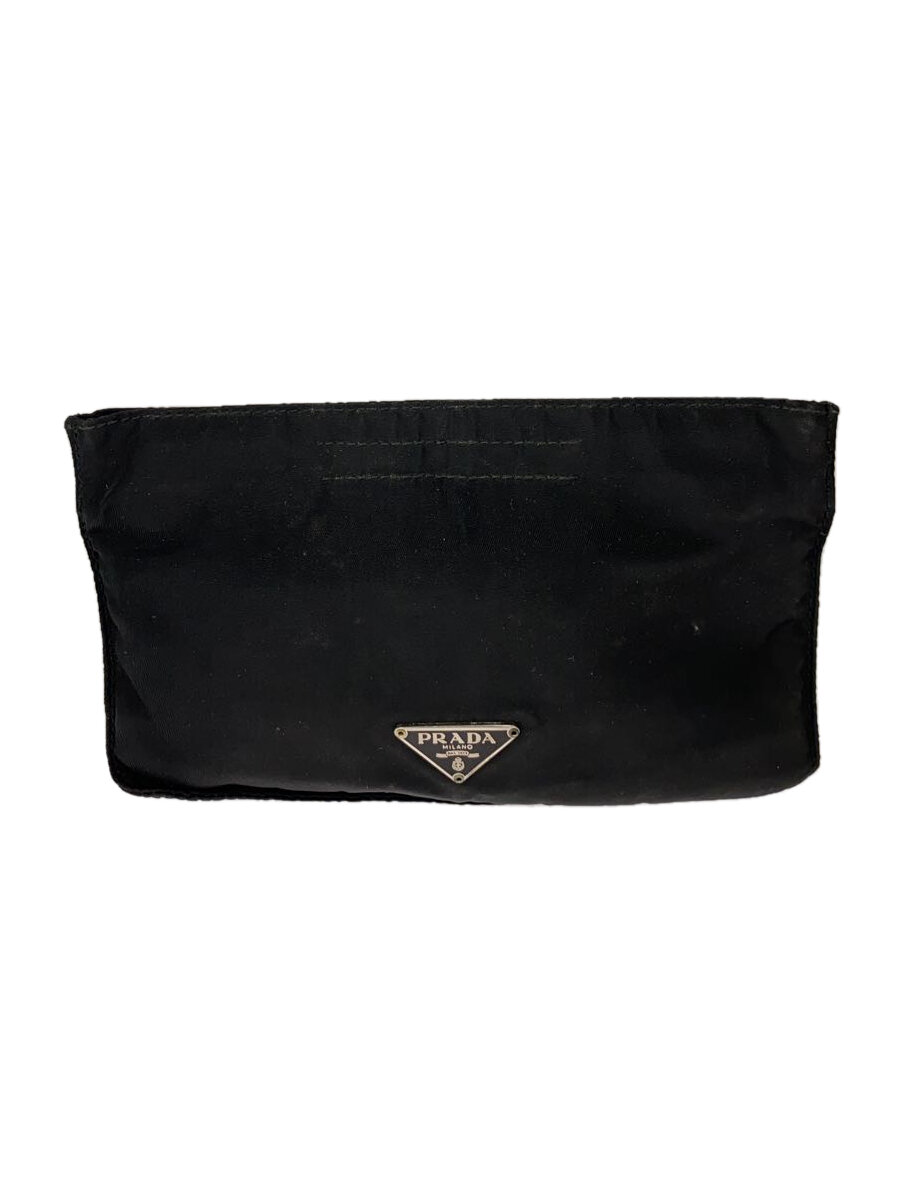 【中古】PRADA◆車寄せ/BLK/黒いこと/黒/プラダ【御徒面子】