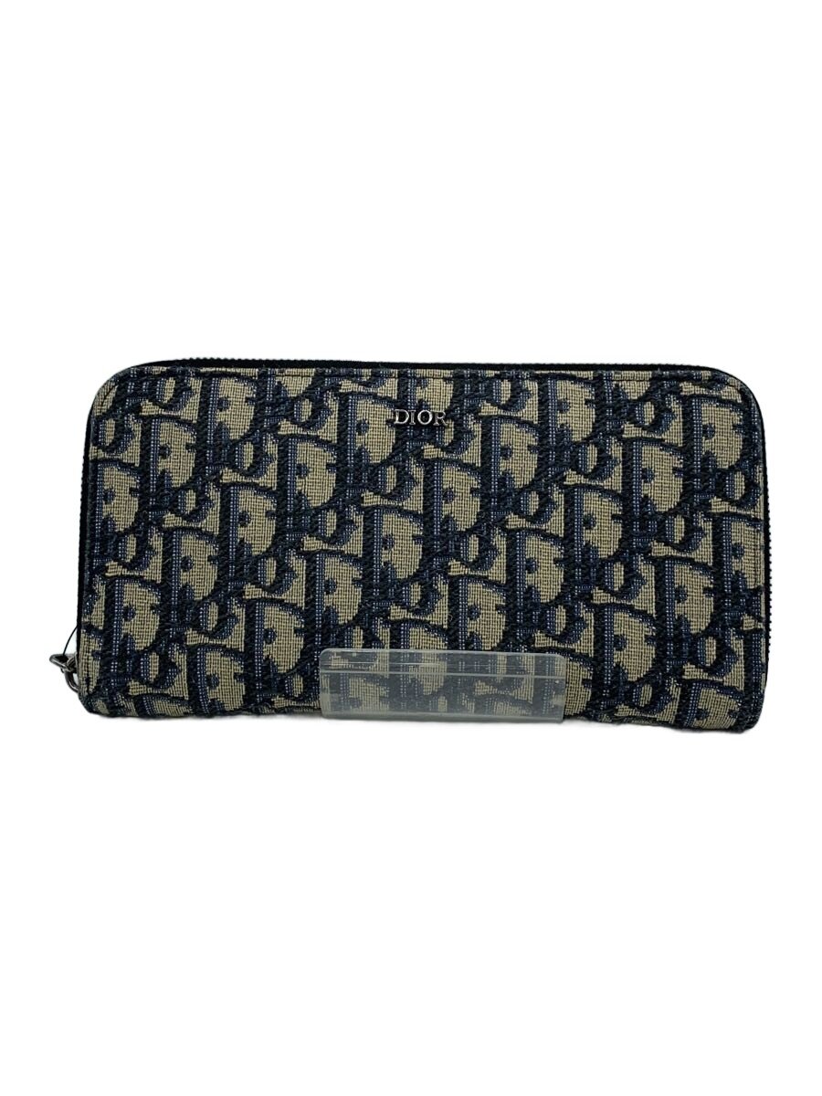 【中古】Christian Dior◆長札入れ/帆布/BEG/総柄/レディース【服飾雑貨他】