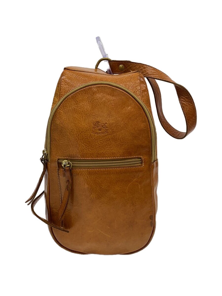 【中古】IL BISONTE◆ショルダーバッグ/レザー/BRW/無地【バッグ】｜2ｎｄ STREET 店