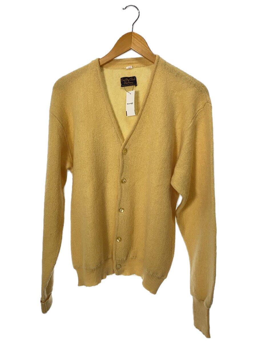 【中古】sears◆60s/Country Club Fashion/モヘヤ混/ジレー(薄っぺら)/XL/モヘヤ/YLW【メンズウェア】