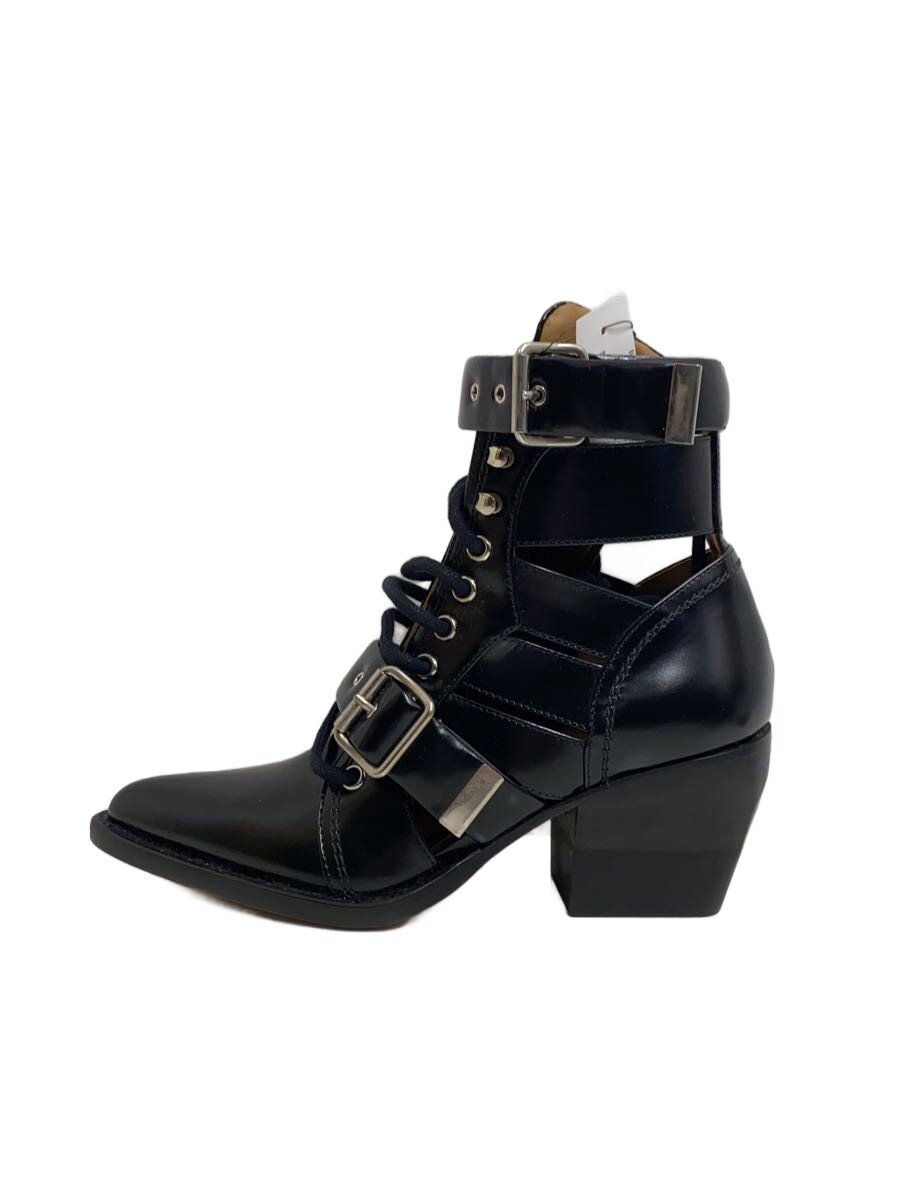 【中古】Chloe◆レースアップブーツ/36/BLK/なめし革【シューズ】