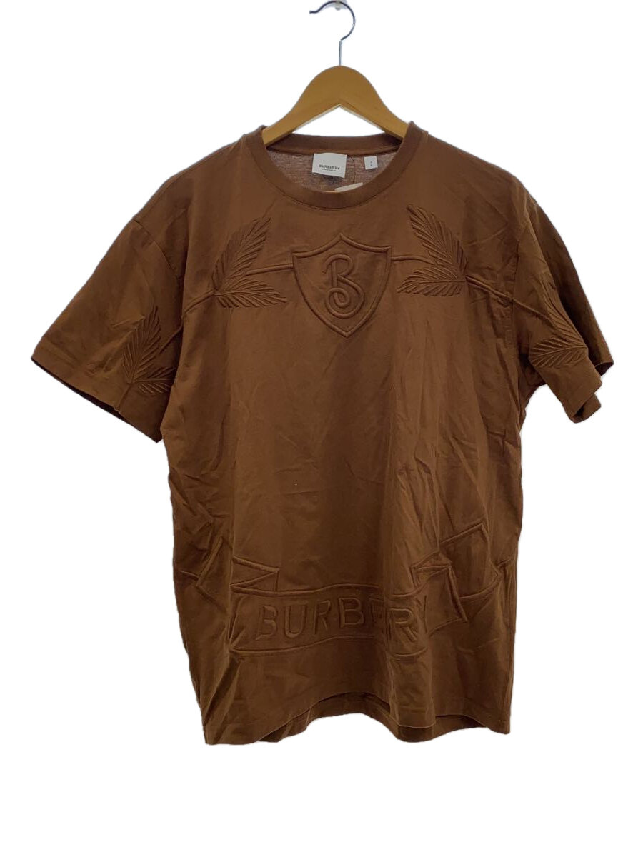 【中古】BURBERRY◆ALLEYN CREST/小シミ有/プルオーバー/S/綿織物/BRW/エンボスロゴ/8063204/? NULL ?【メンズウェア】